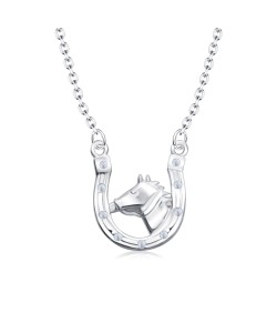 Horseshoe Silver Necklaces SPE-5075